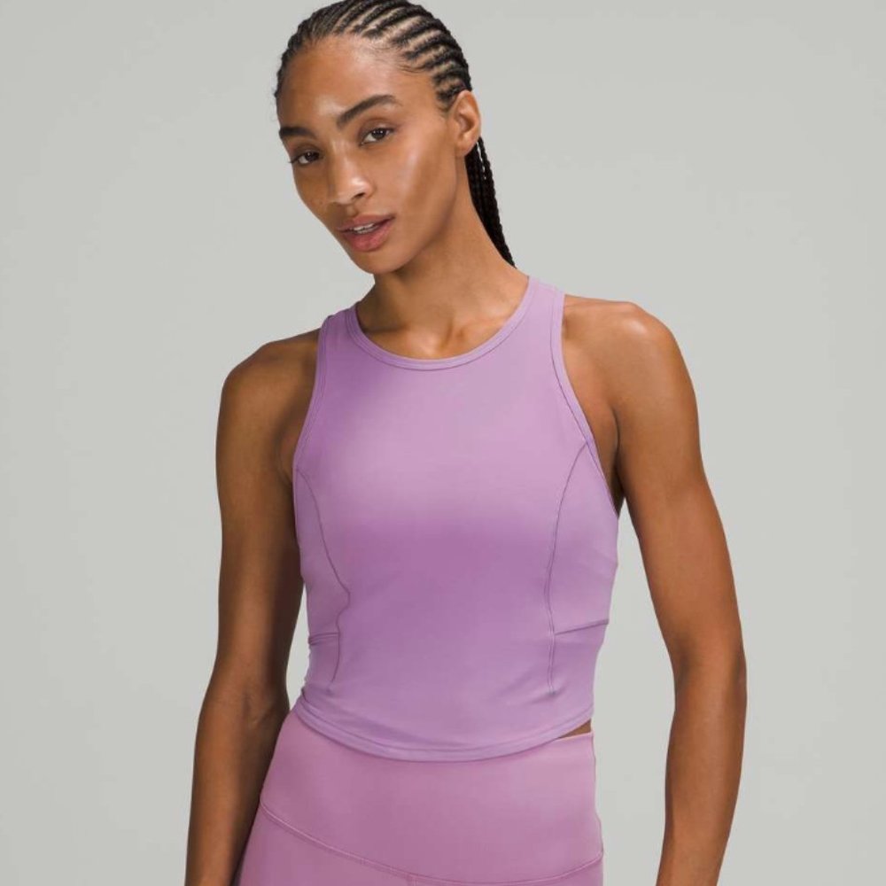 Lululemon Power Thru Tank, size 12, wisteria purple